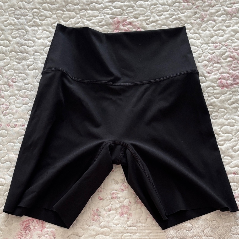 Women's Black High-Rise Bike Shorts